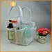 Large Sustainable Mesh Shower Caddy Organizer with Key Hook and Basket Pockets for College Dorm Bathroom for Camp Gym